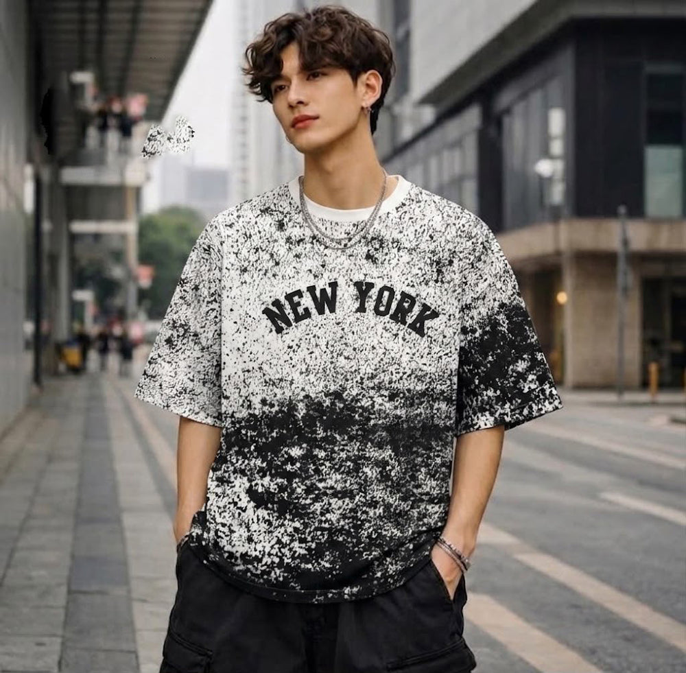 New York Drop Shoulder Printed T-shirt
