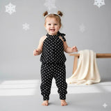 Baby Girl Polka Dot Halter Neck Jumpsuit