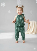 Baby Girl Polka Dot Halter Neck Jumpsuit