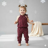 Baby Girl Polka Dot Halter Neck Jumpsuit