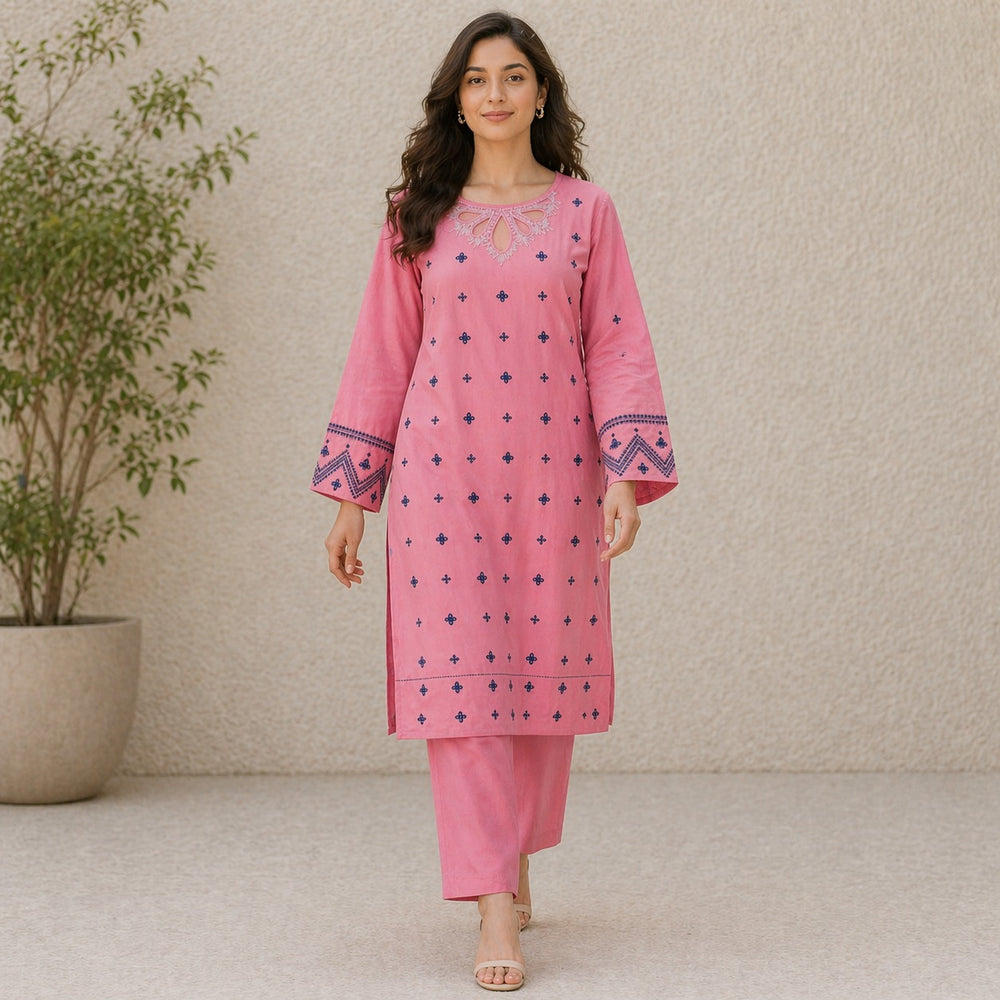 Neeli Embroidery Style 2-Pcs Suit