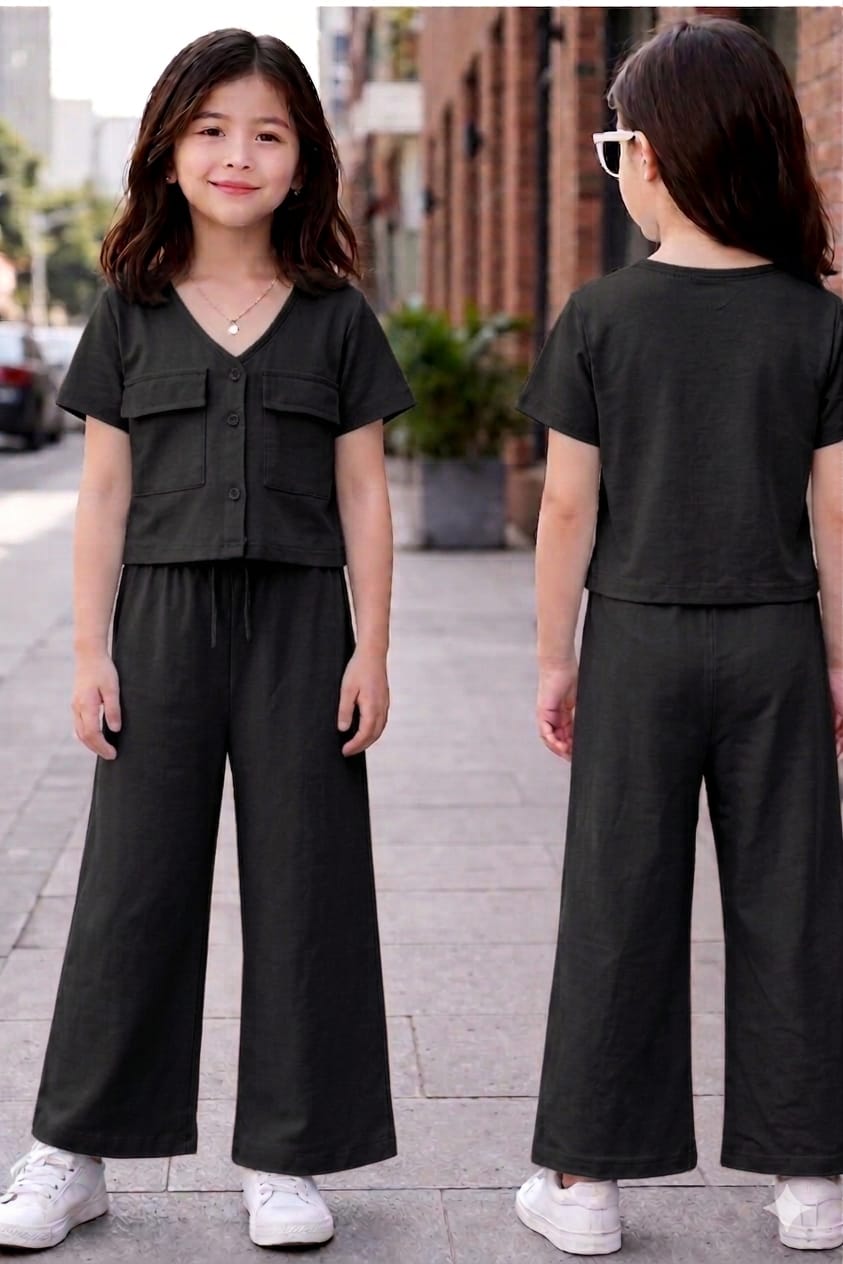 Girls Button Co-Ord Sets